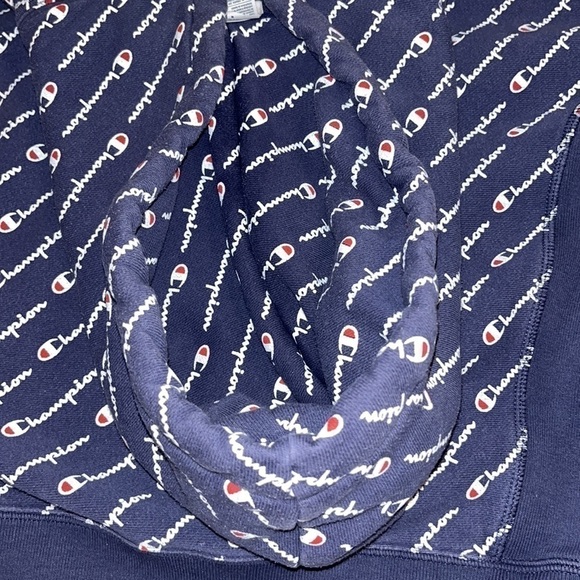 CHAMPION Reverse Weave Spellout Hoodie Size Medium - Picture 7 of 12